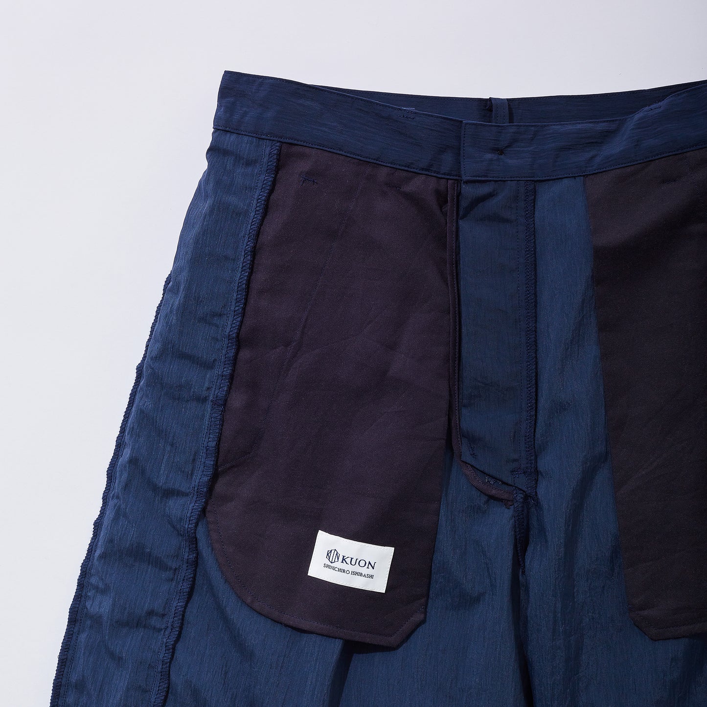 Salt Shrunk Nylon Shorts-Boro-