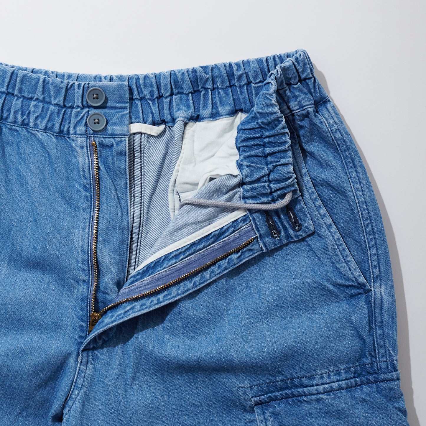 Denim Cargo Trousers