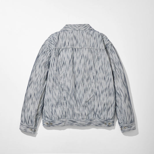 Aizome Sashiko Kimono Trucker Jacket