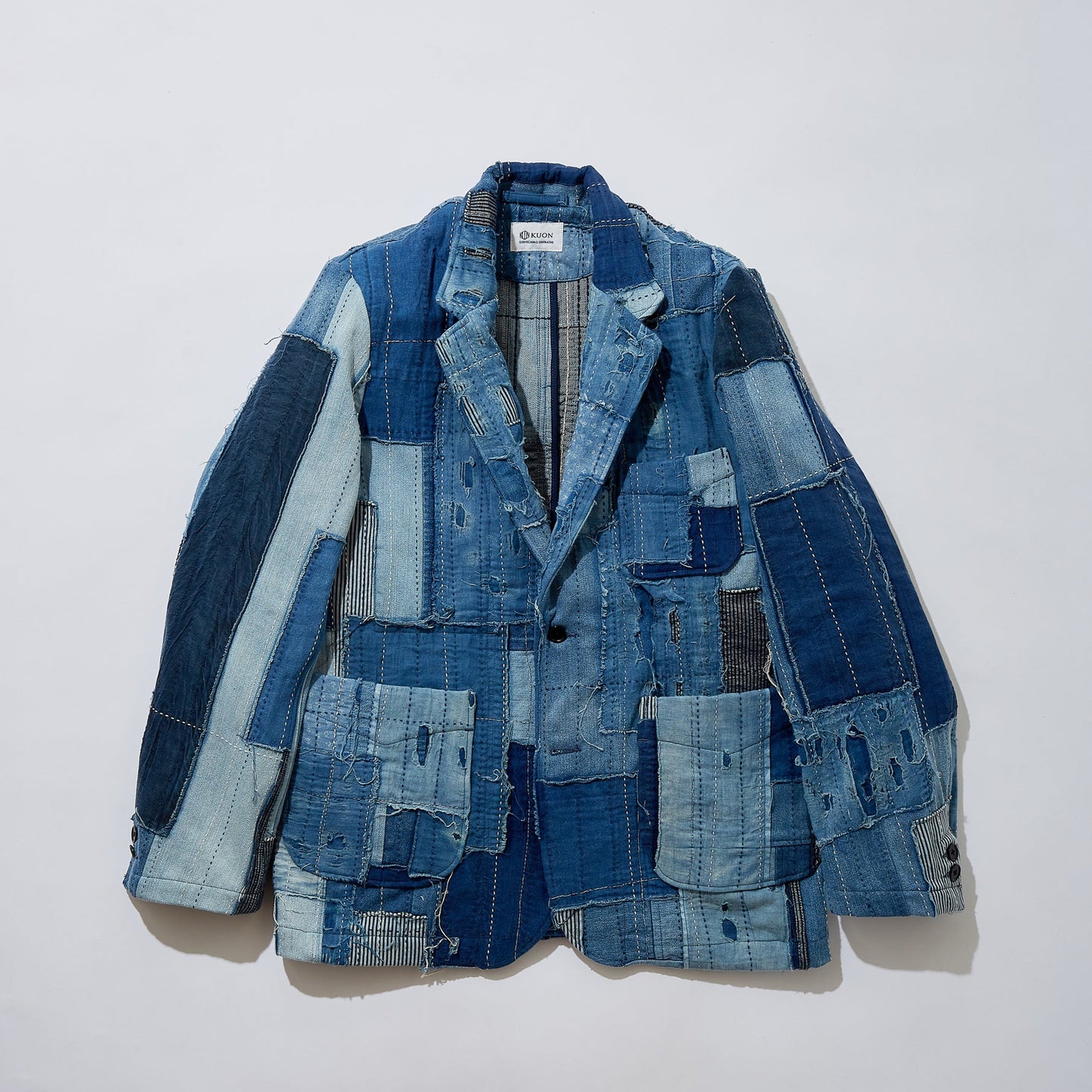 Distressed Denim Blazer