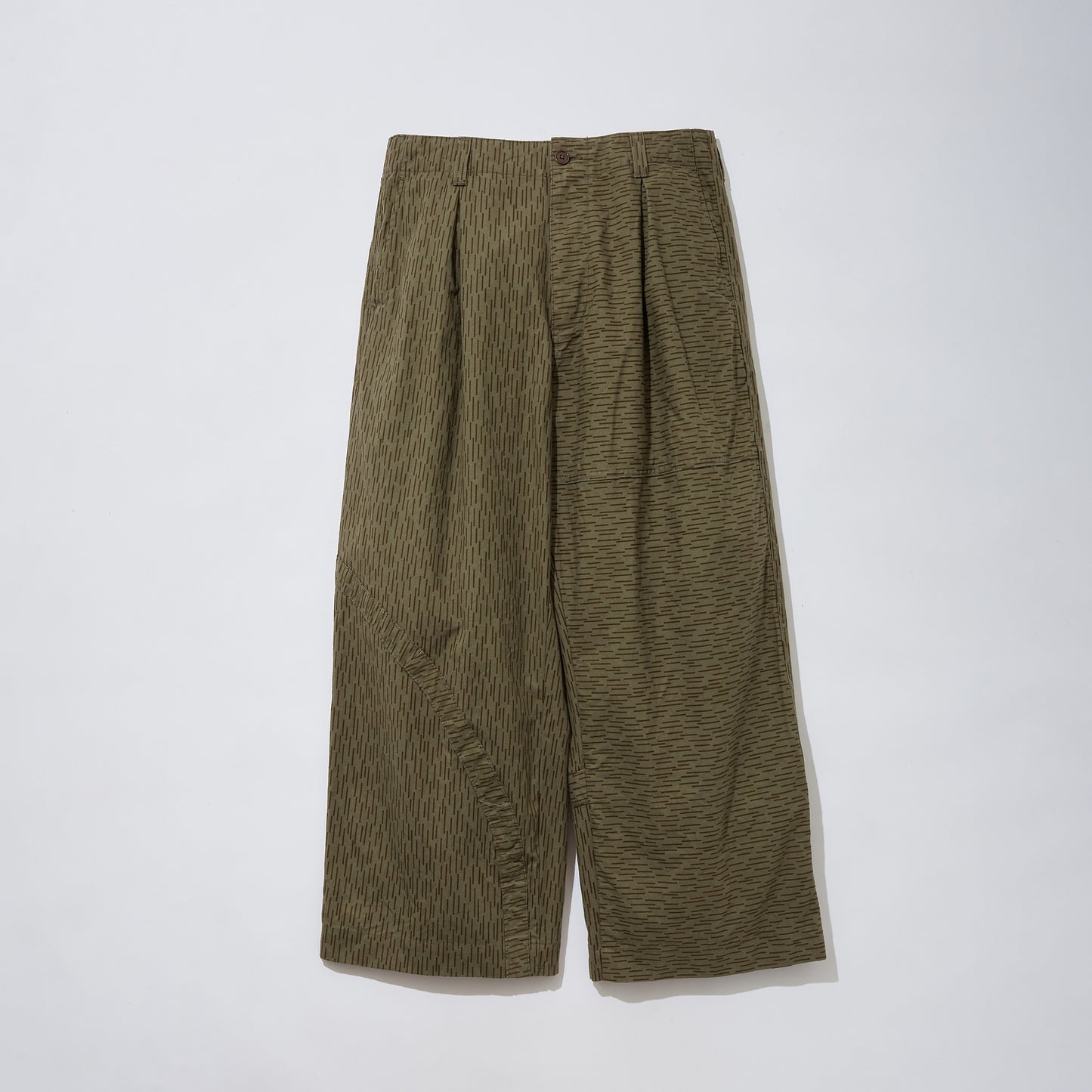 Vintage Military Tent Wide Trousers (Raindrop Camo)