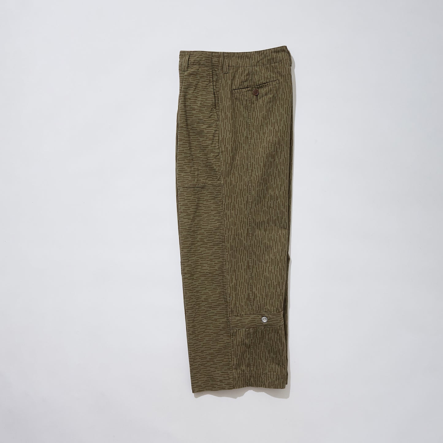 Vintage Military Tent Wide Trousers (Raindrop Camo)
