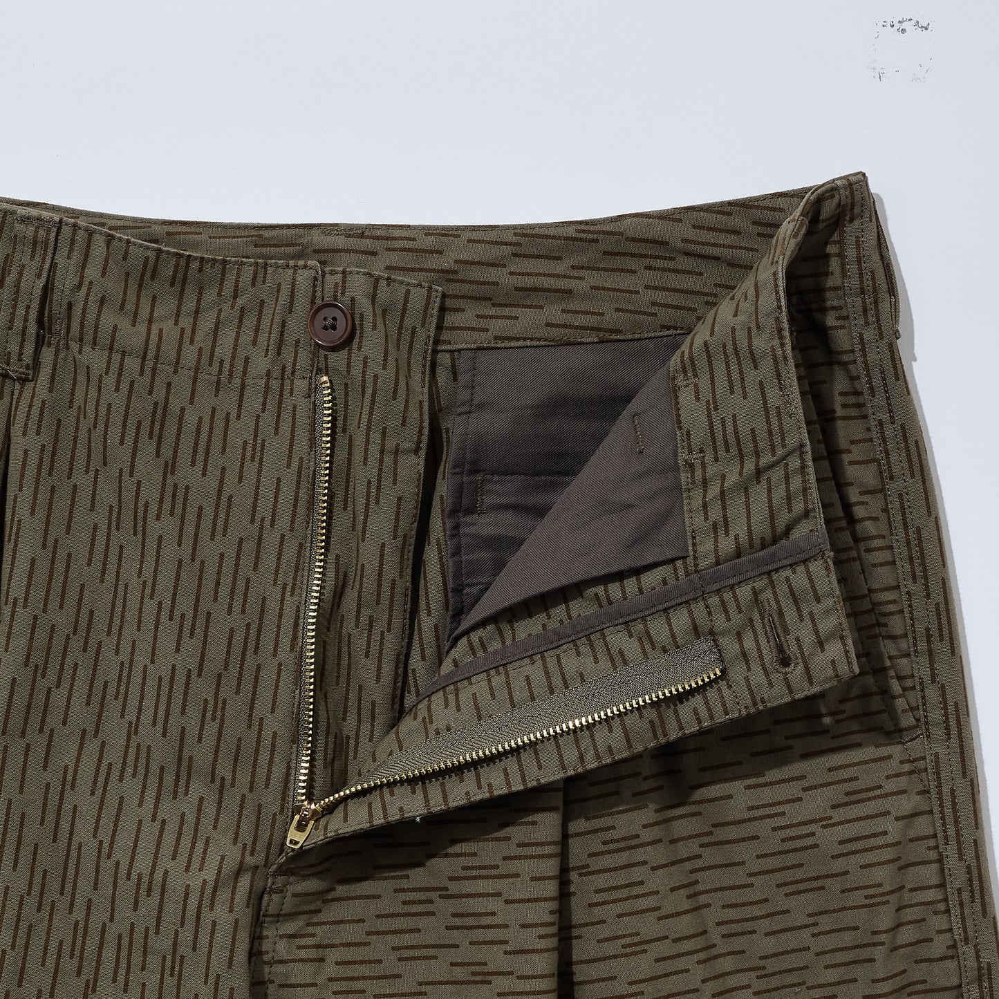 Vintage Military Tent Wide Trousers (Raindrop Camo)