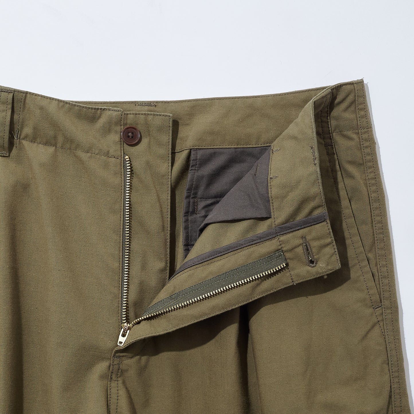 Vintage Military Tent Wide Trousers