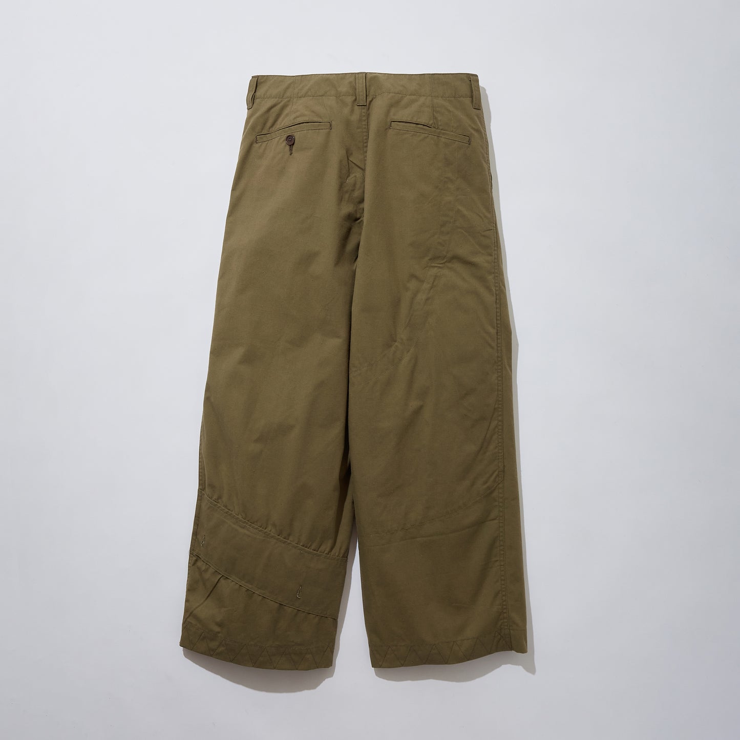 Vintage Military Tent Wide Trousers