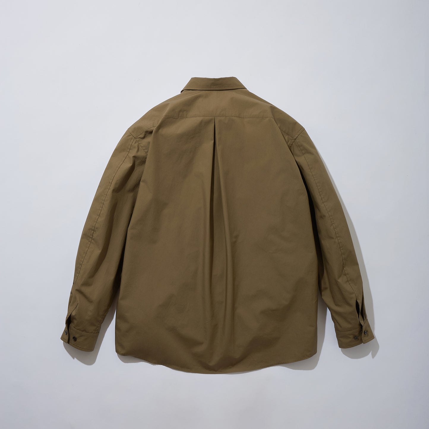 Cotton Poplin Zip-Up Shirt