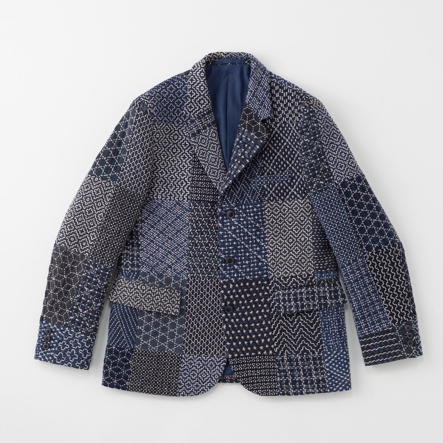 Vintage Hand Sashiko Patchwork Blazer