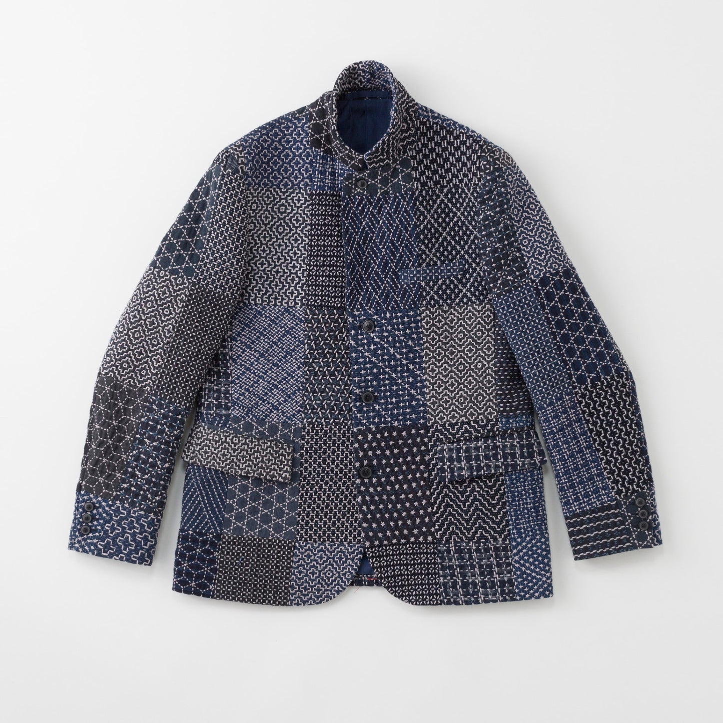 Vintage Hand Sashiko Patchwork Blazer