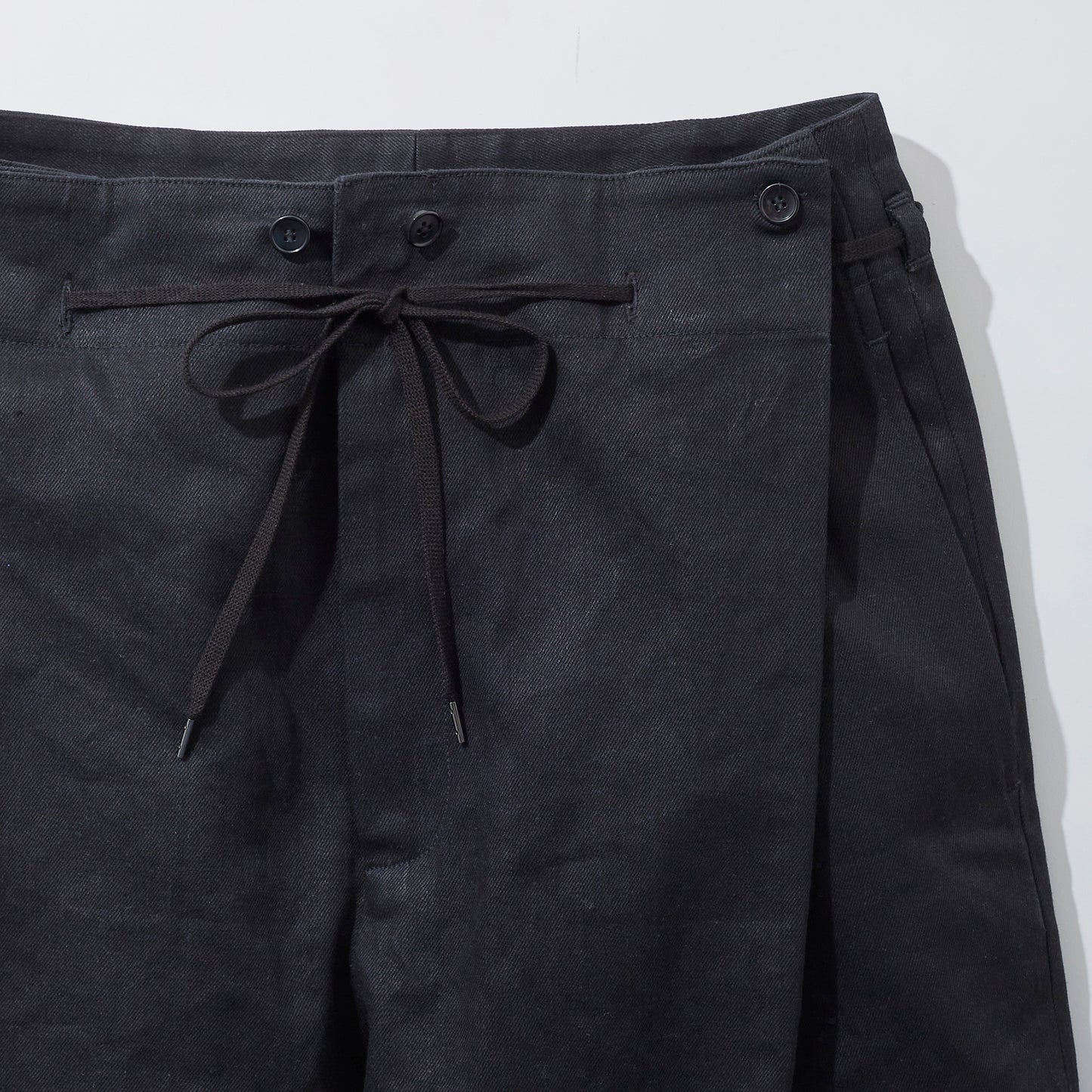 Black Denim Hakama Trousers