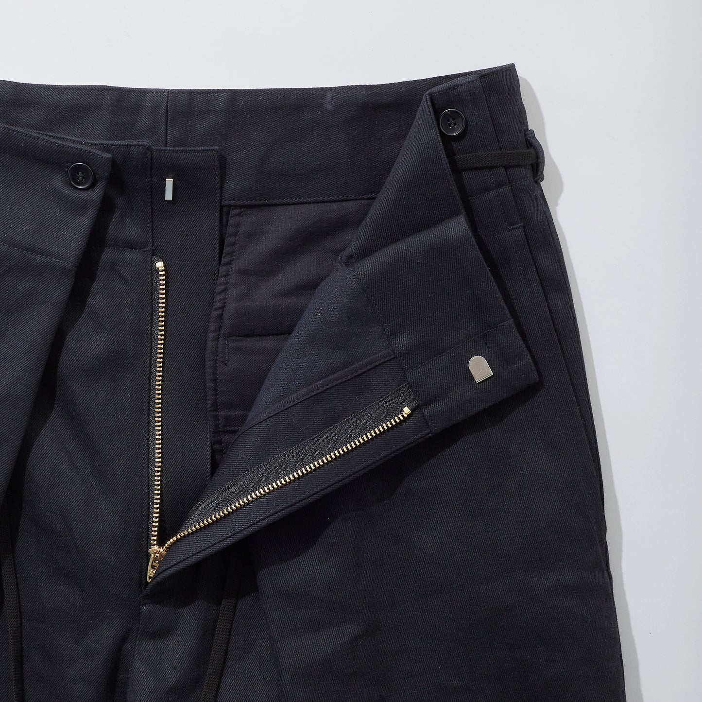 Black Denim Hakama Trousers