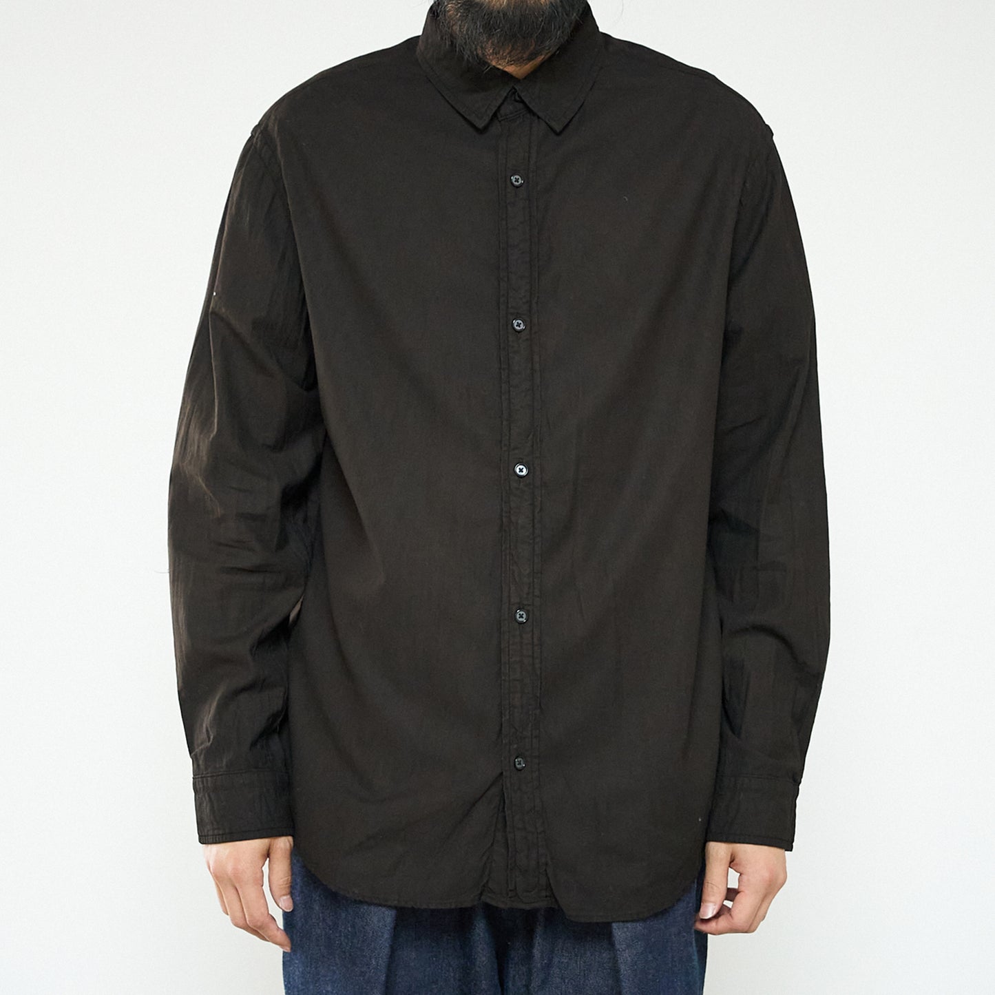 Regular Collar Shirt-Dorozome Dark-