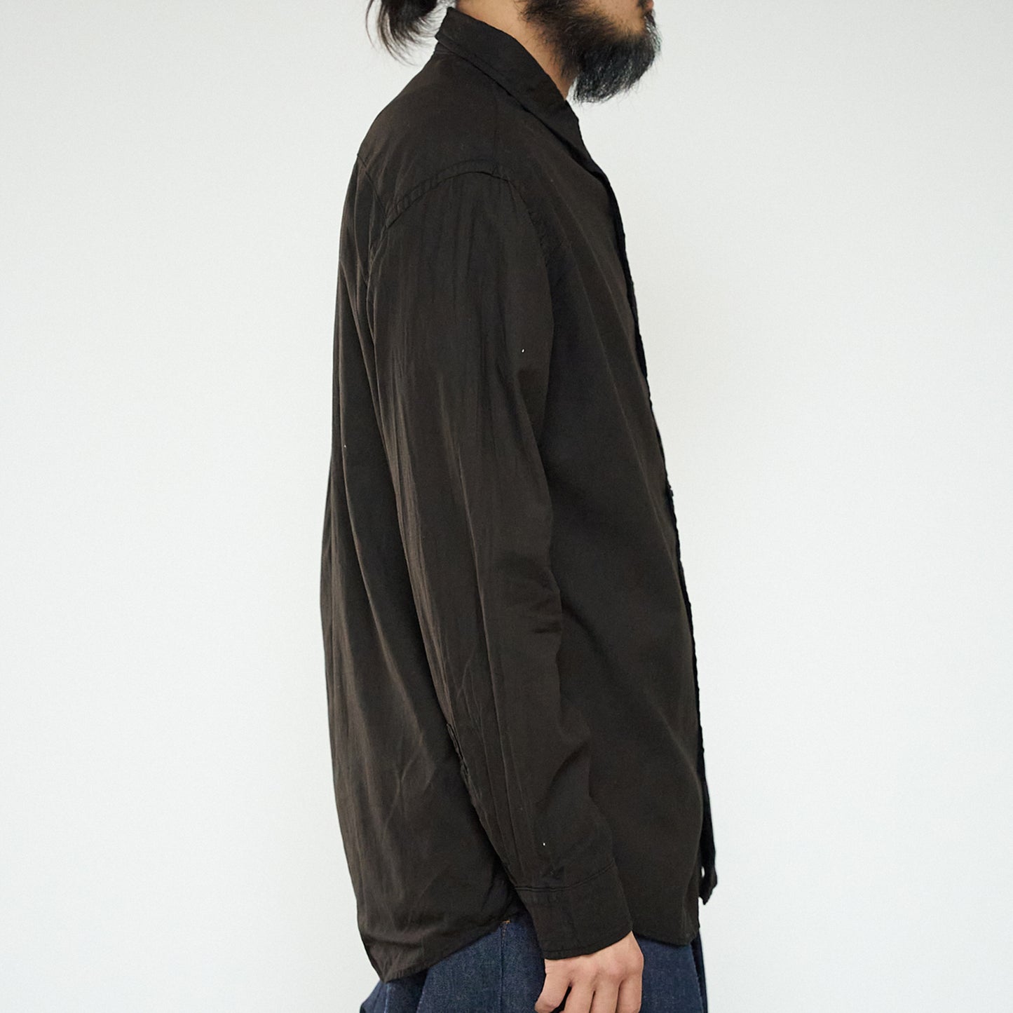 Regular Collar Shirt-Dorozome Dark-