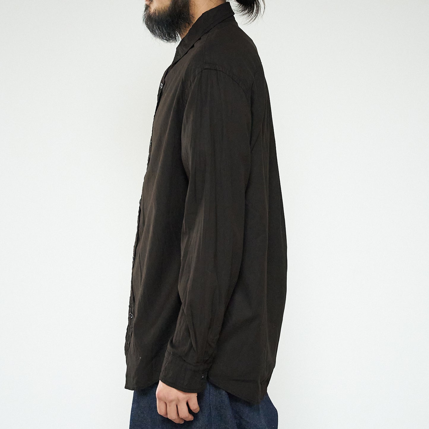 Regular Collar Shirt-Dorozome Dark-