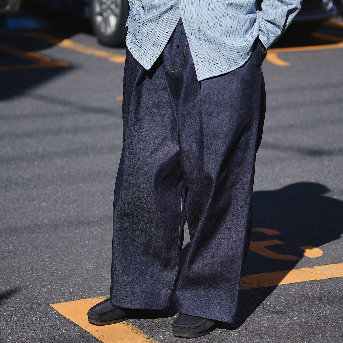 Indigo Denim Hakama Trousers