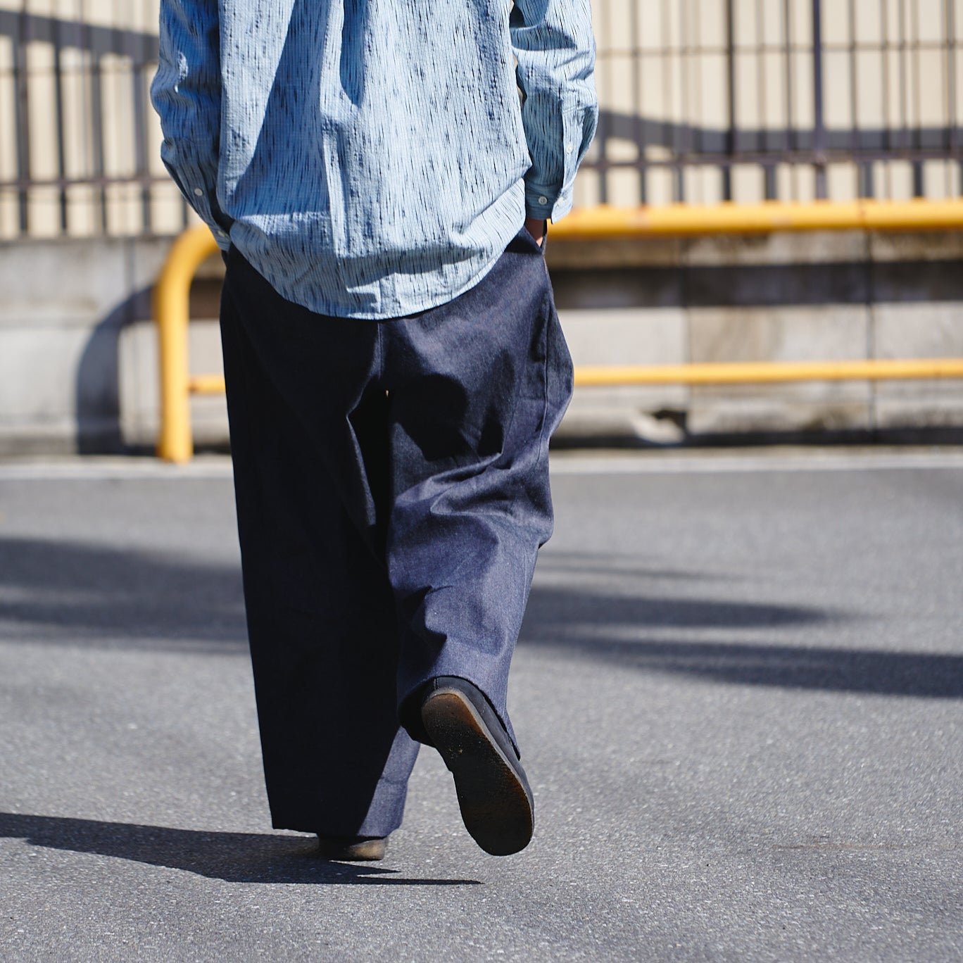 Indigo Denim Hakama Trousers