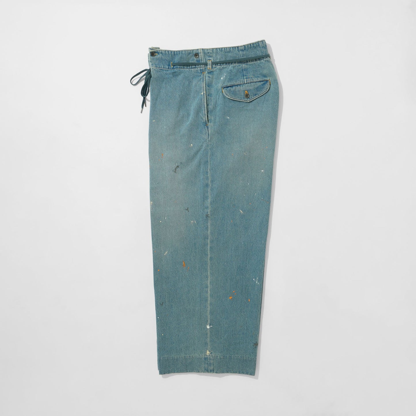 Denim Hakama Trousers (Paint-Splattered)