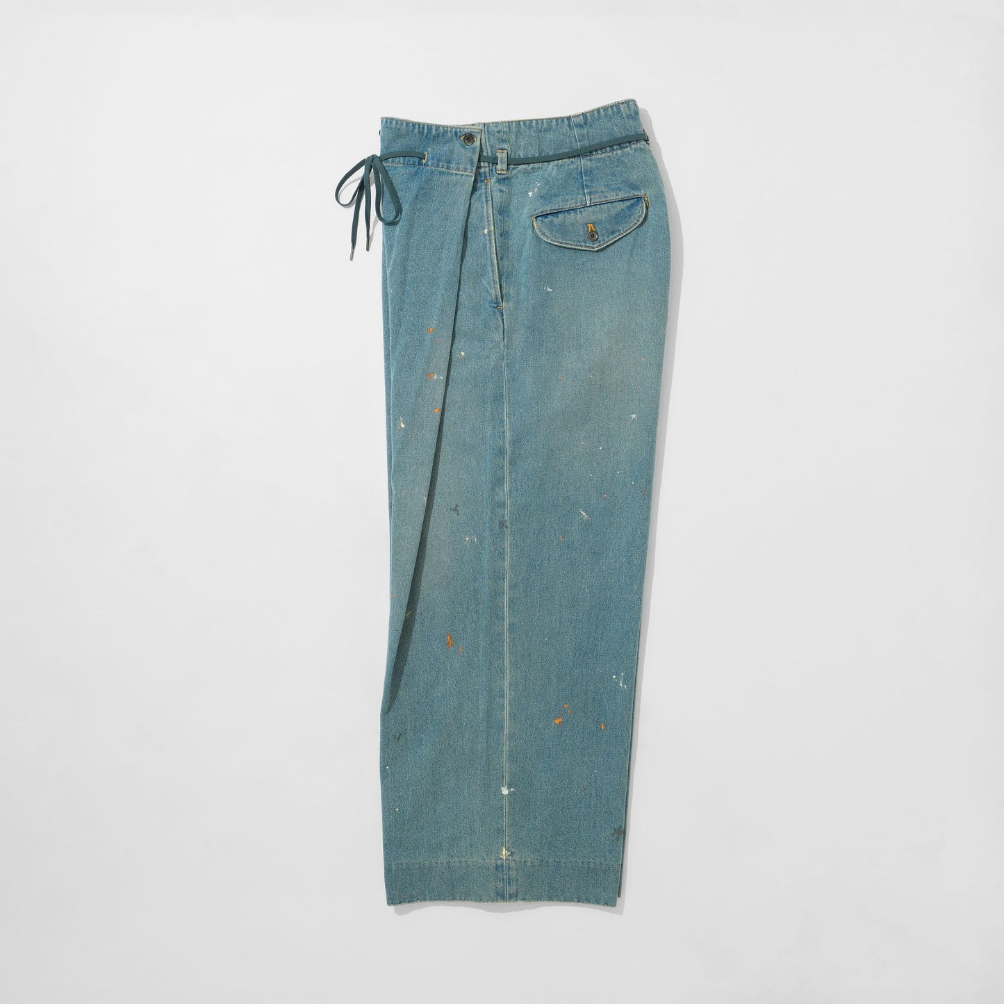 Denim Hakama Trousers (Paint-Splattered)
