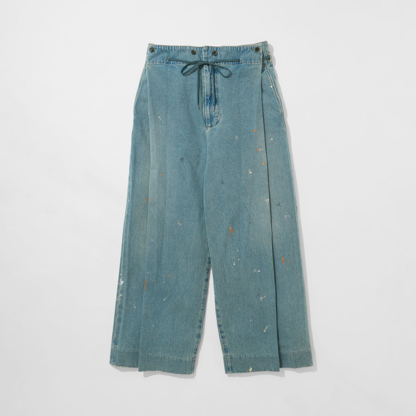 Denim Hakama Trousers (Paint-Splattered)