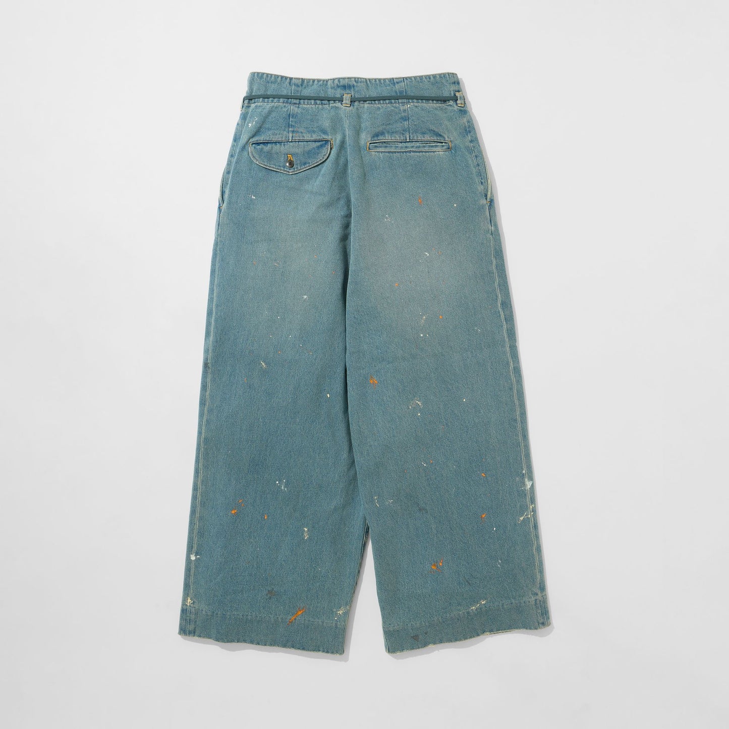 Denim Hakama Trousers (Paint-Splattered)