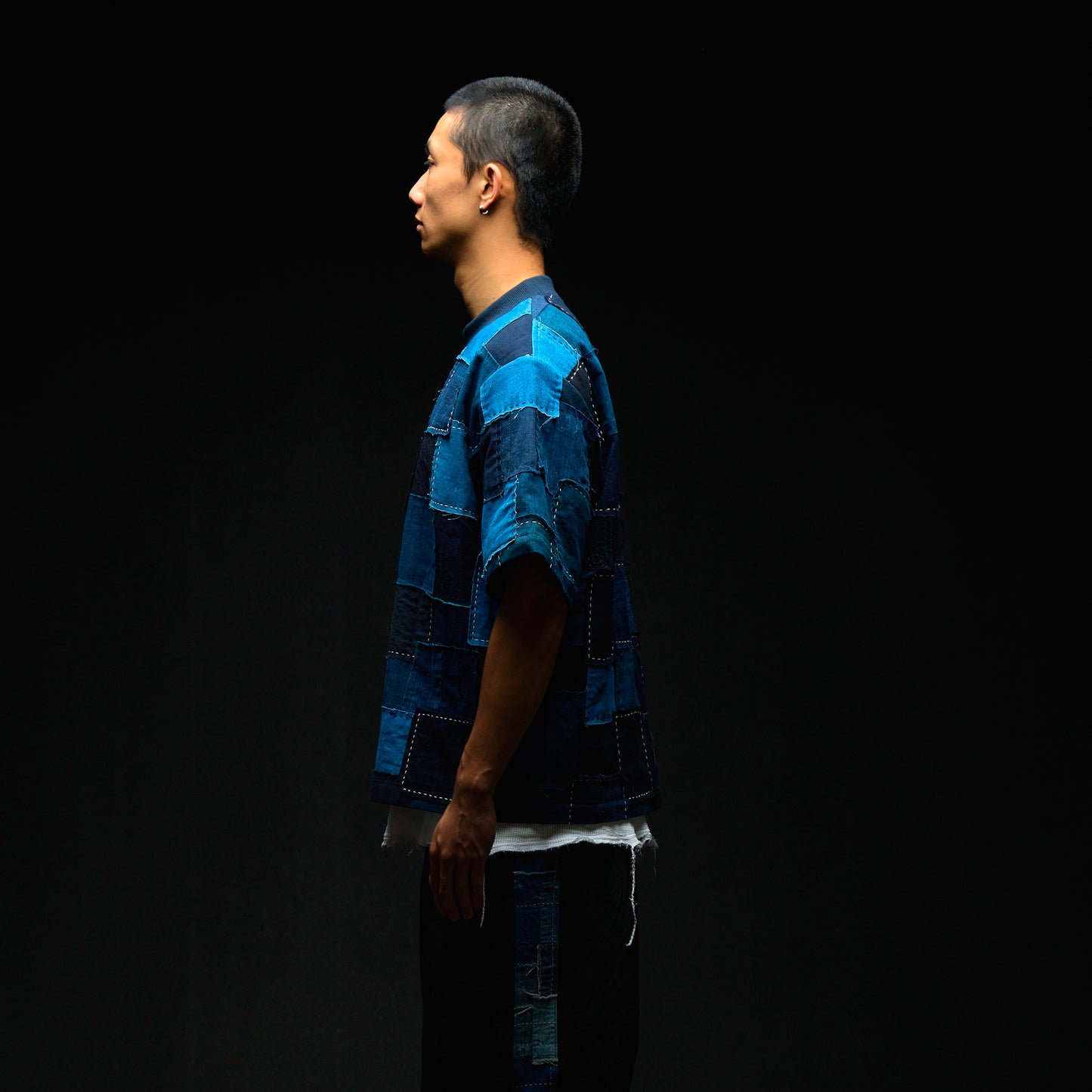 Vintage Boro Patchwork Pullover Shirt