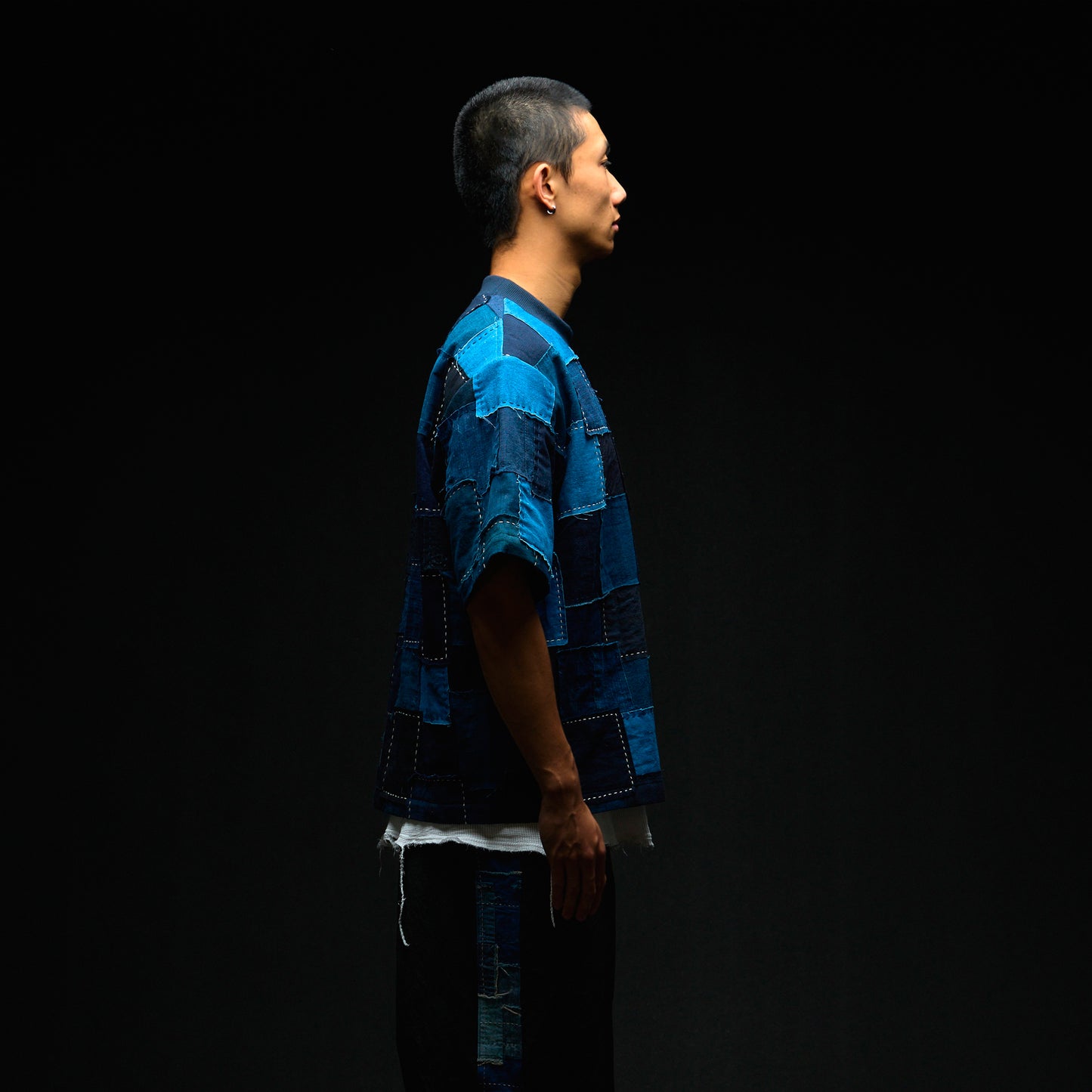 Vintage Boro Patchwork Pullover Shirt