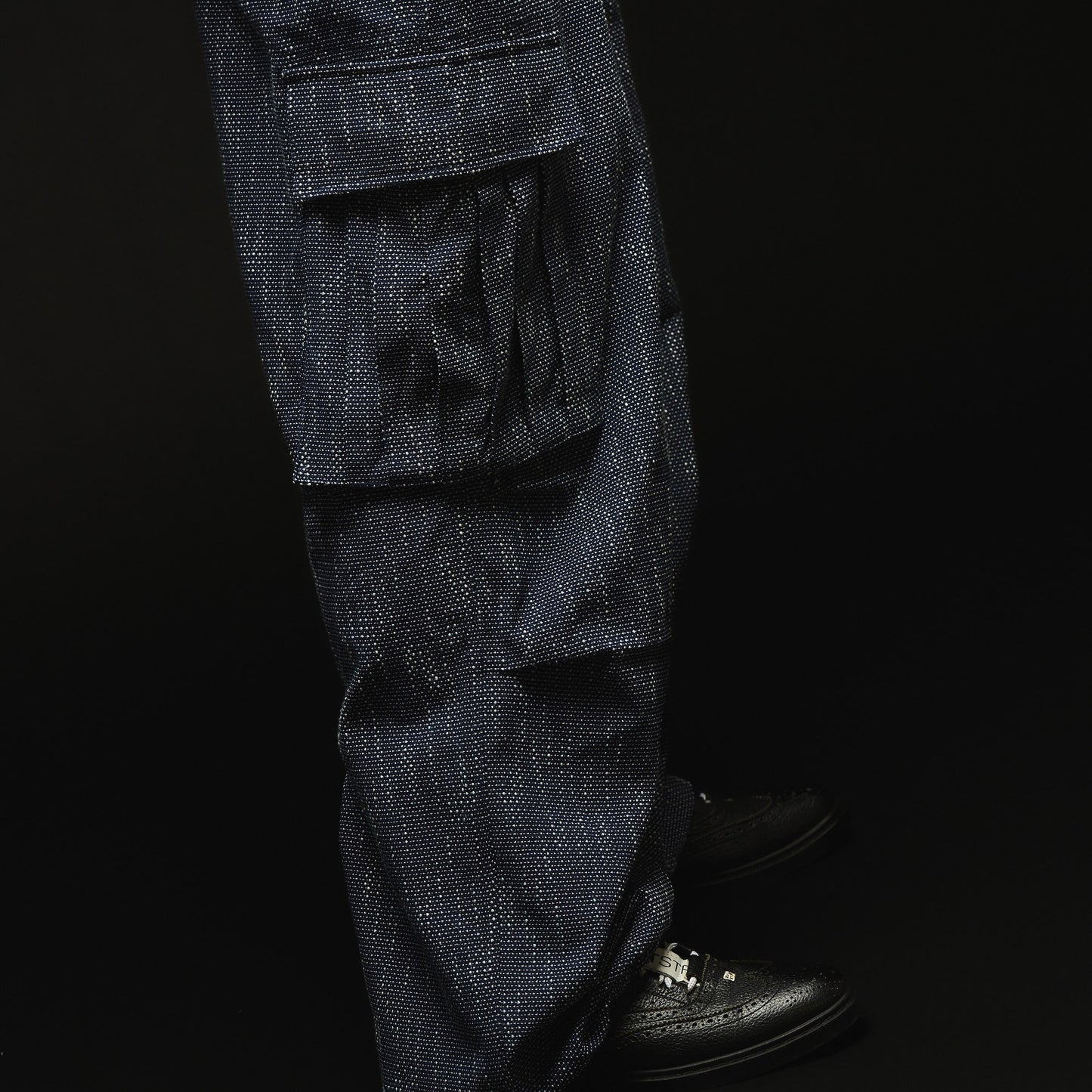 Aizome Sashiko Cargo Trousers
