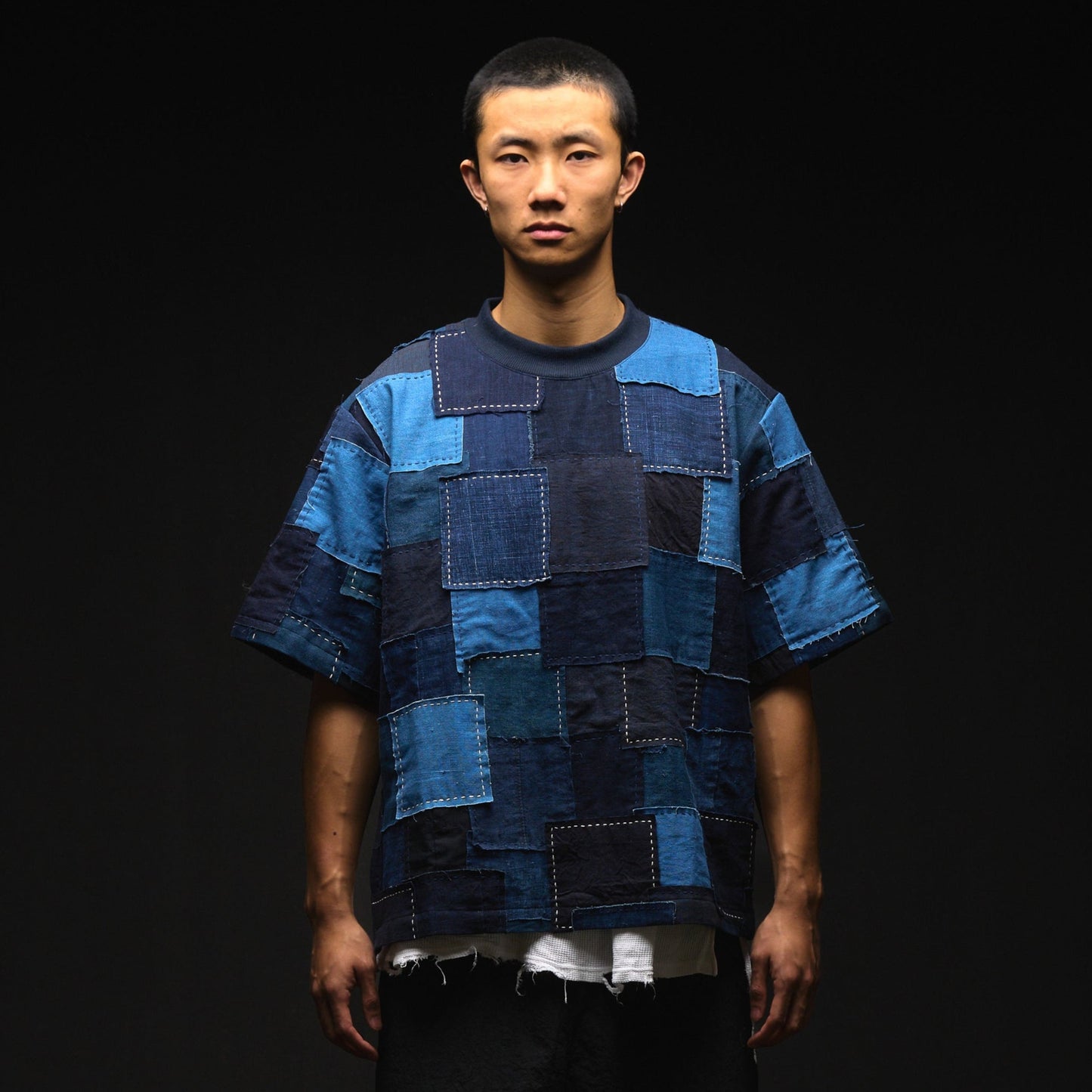 Vintage Boro Patchwork Pullover Shirt