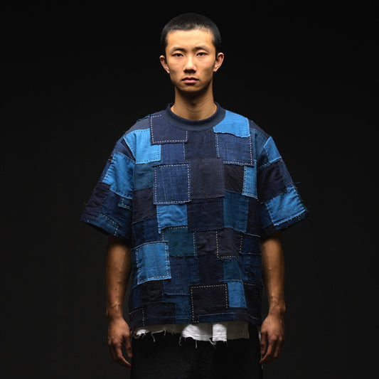 Vintage Boro Patchwork Pullover Shirt