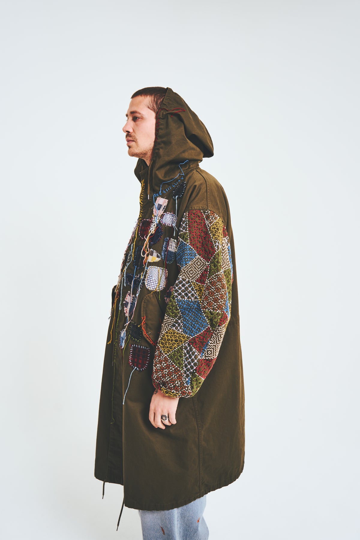 Sashiko Crest Snow Parka
