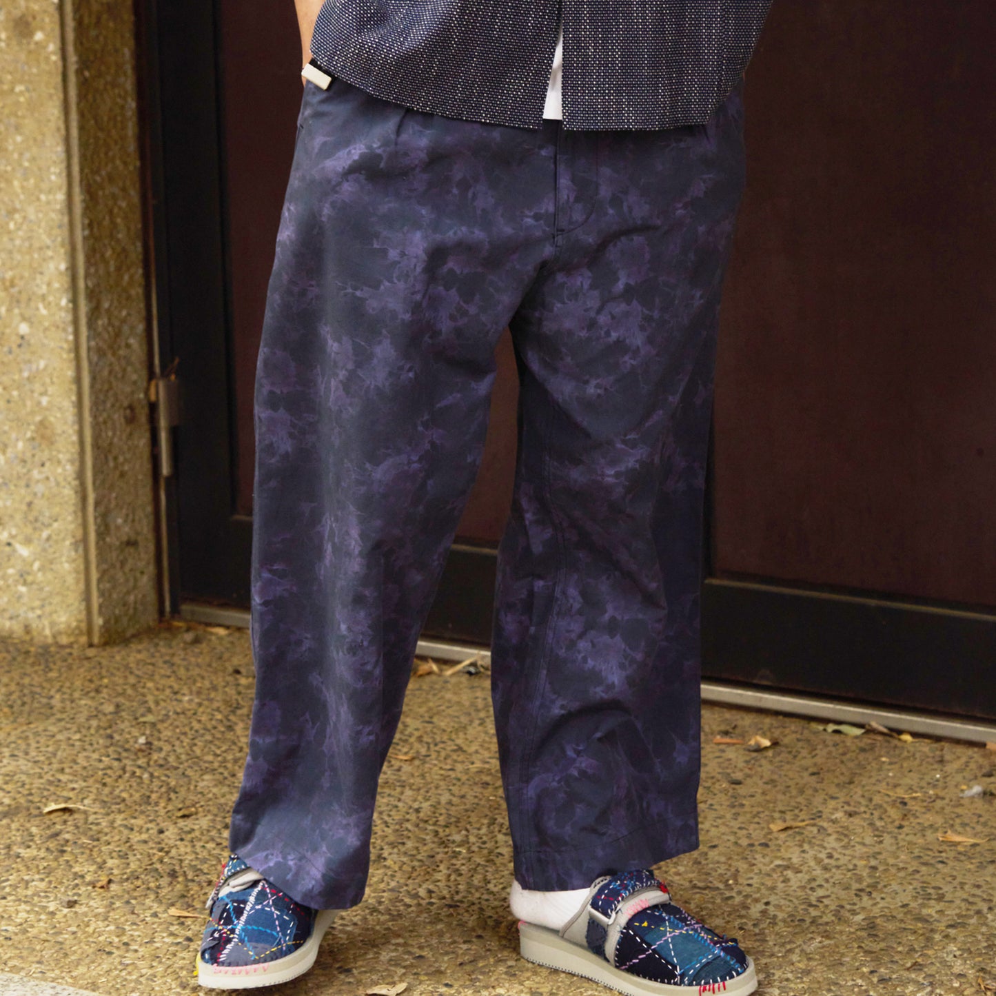 Mura Shibori Printed Wide Trousers
