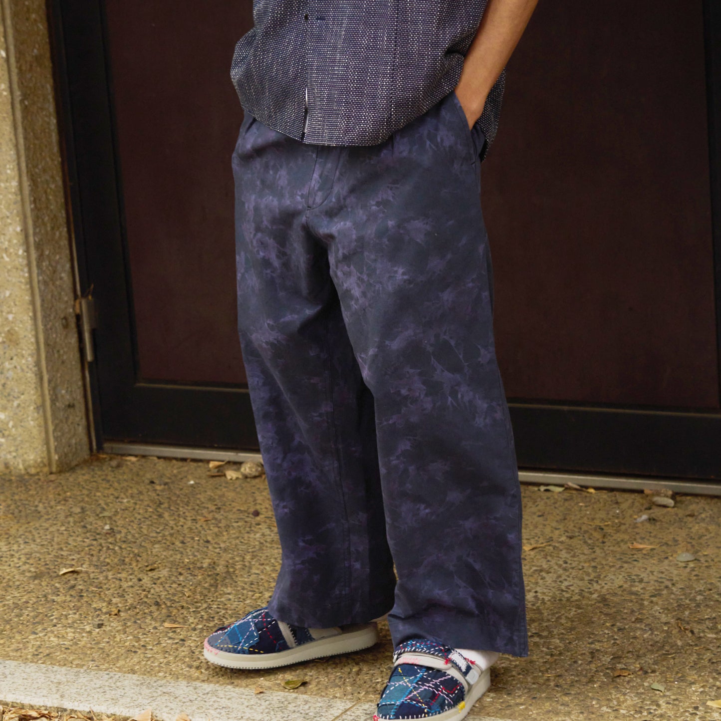 Mura Shibori Printed Wide Trousers
