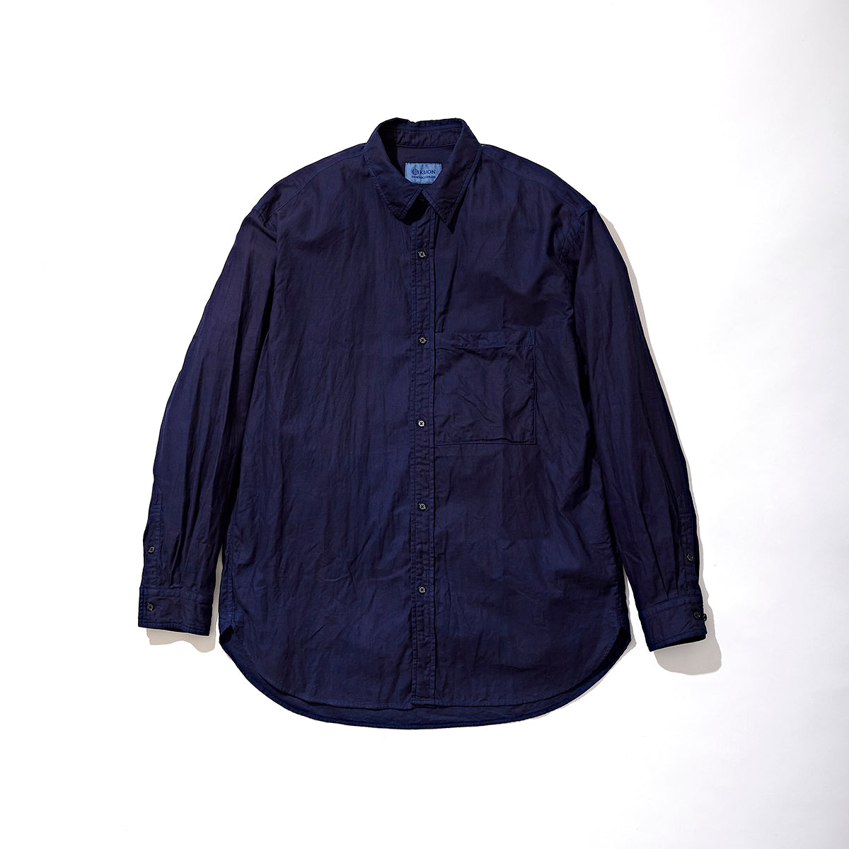 Regular Collar Shirt-AIZOME Dark-