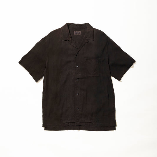 S/S Open Collar Shirt -DOROZOME  Dark-
