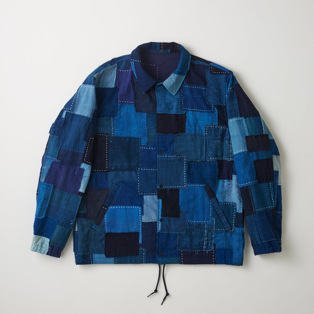 Vintage Boro Patchwork Coaches Jacket