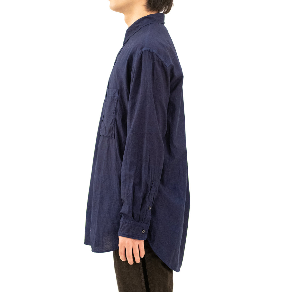 Regular Collar Shirt-AIZOME Dark-