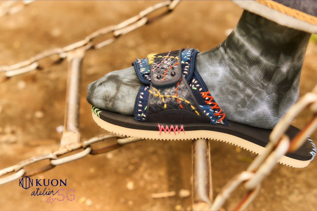 SUICOKE Sandals Customized by Sashiko Gals