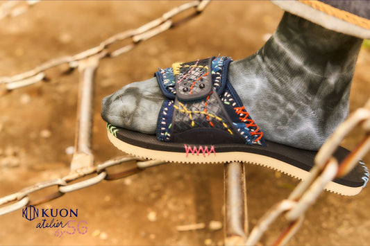 SUICOKE Sandals Customized by Sashiko Gals