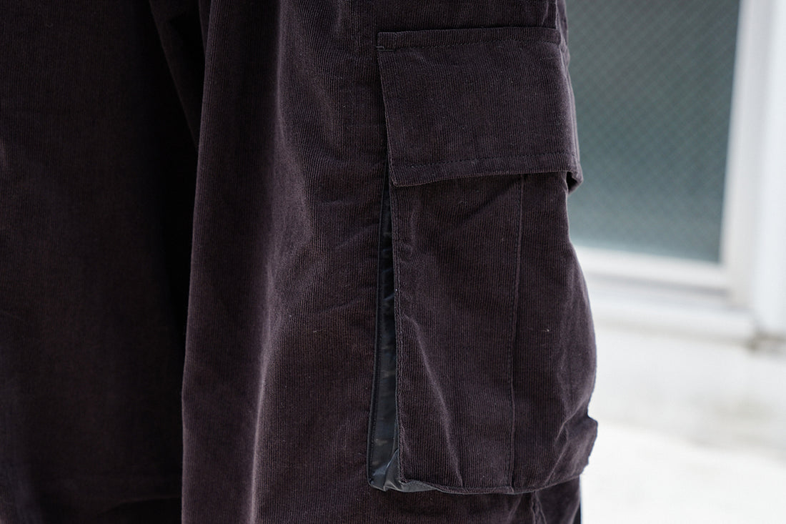 CORDUROY x NYLON Cargo Trousers