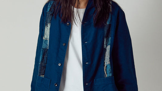 Strength in Stillness -Boro Striped Shirket-