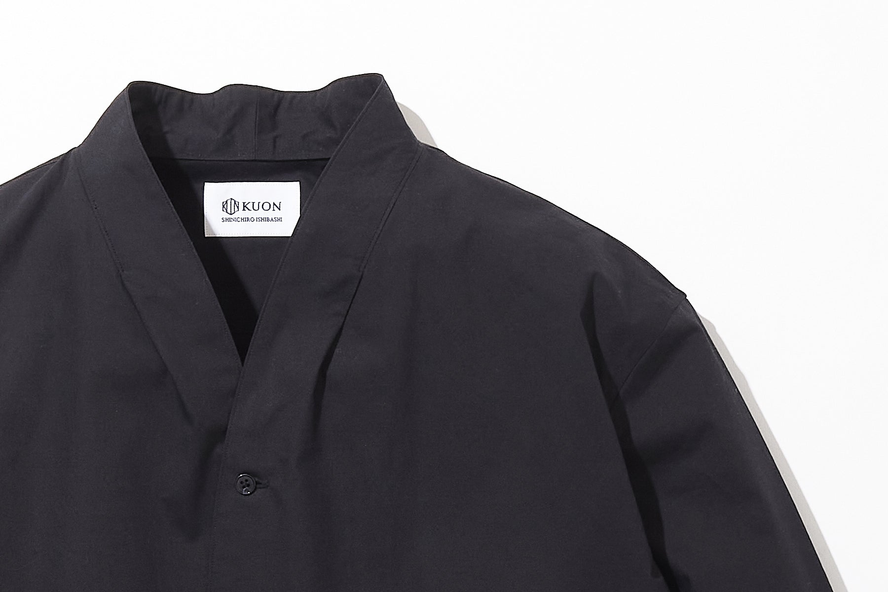 Kimono Collar Shirt -Zen minimalism- – KUON Tokyo