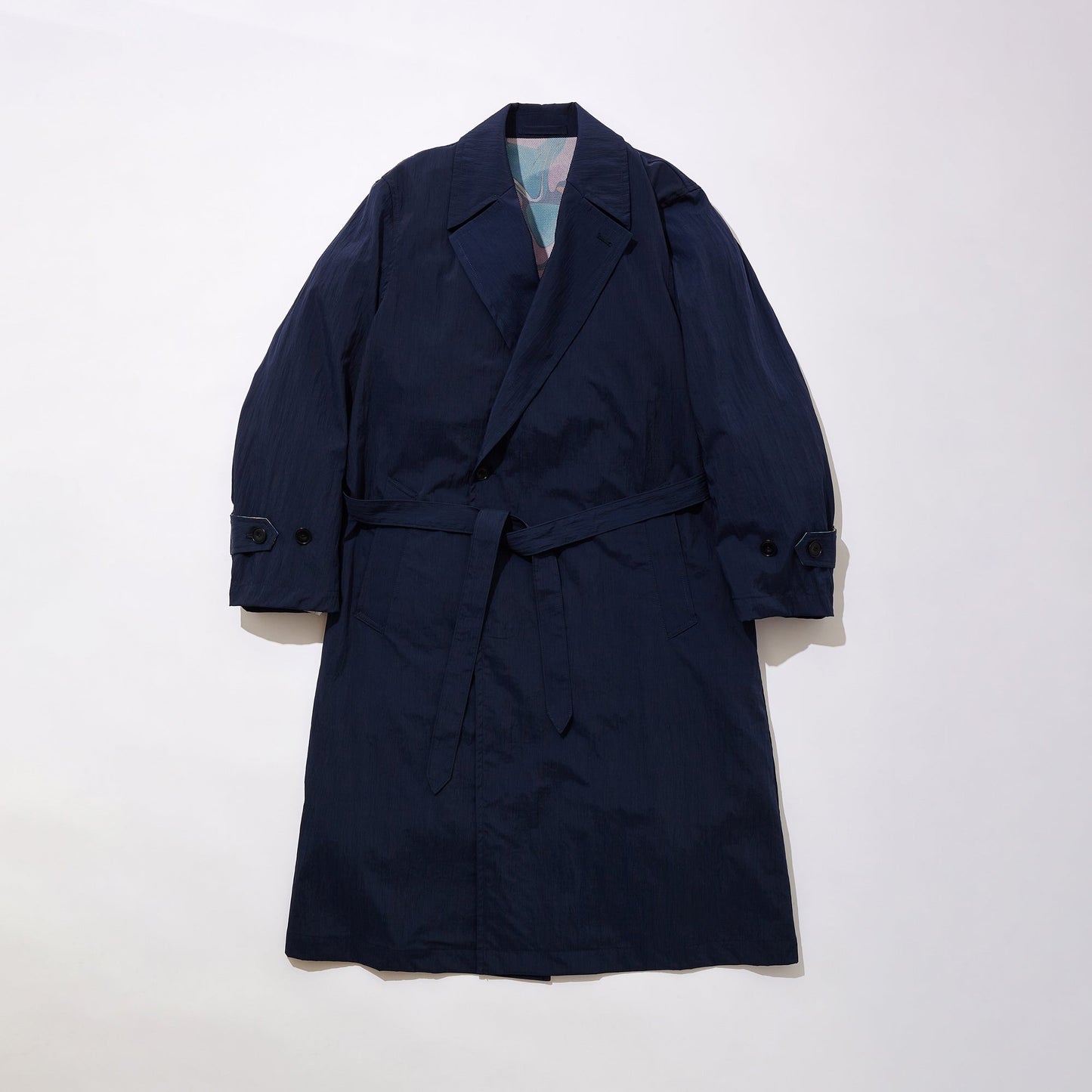 Mesh Lined Salt Shurunk Nylon Coat