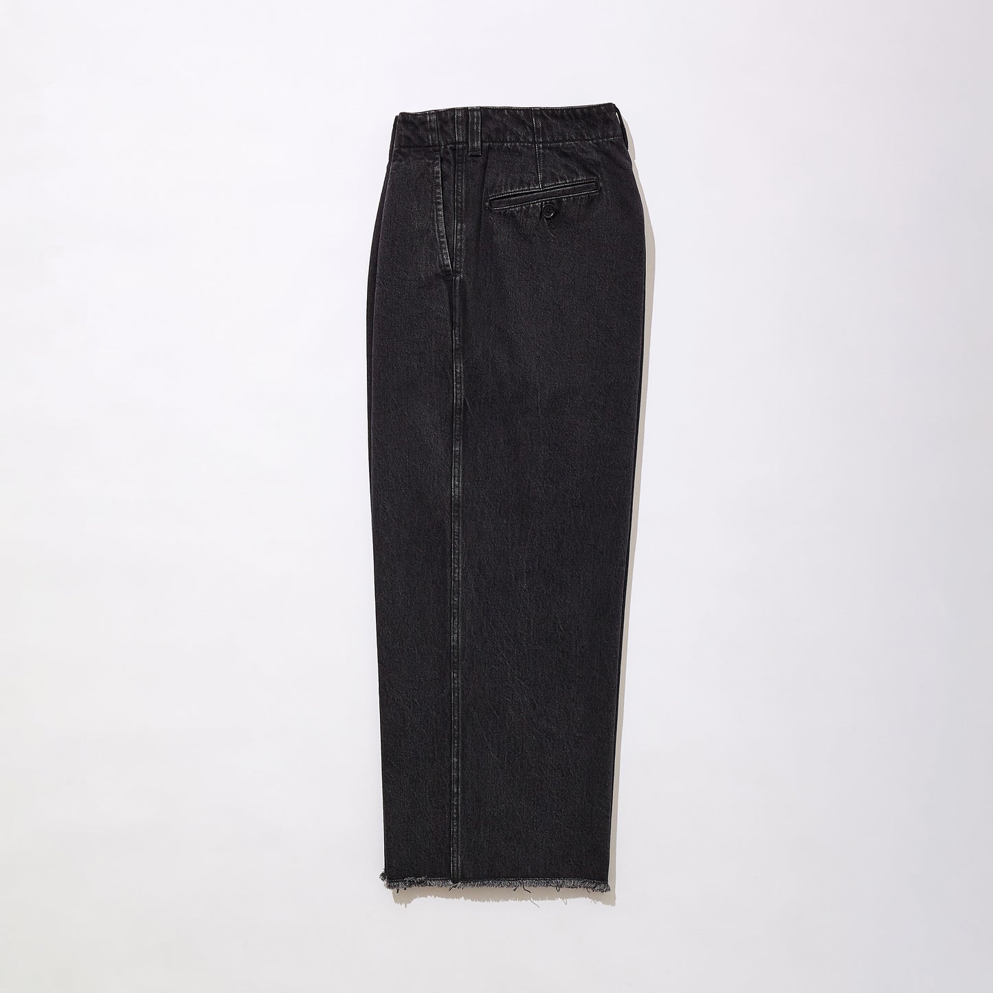 12.5oz Denim Wide Trousers(Black)