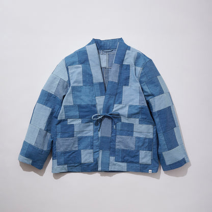 Denim Shirting Patchwork Noragi