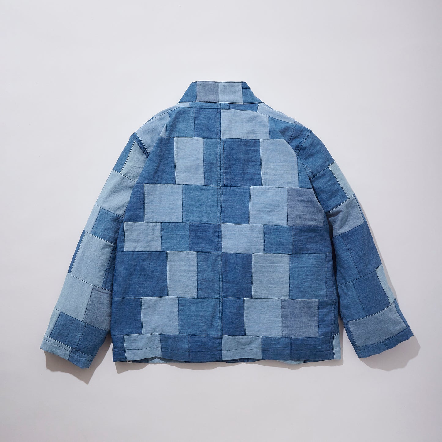 Denim Shirting Patchwork Noragi