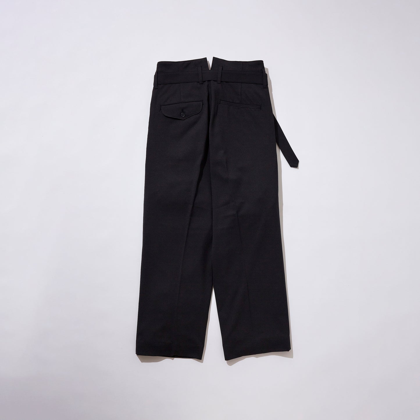 Single Pleated Belted Trousers