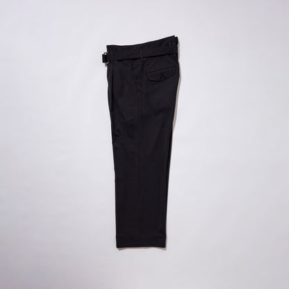 Single Pleated Belted Trousers