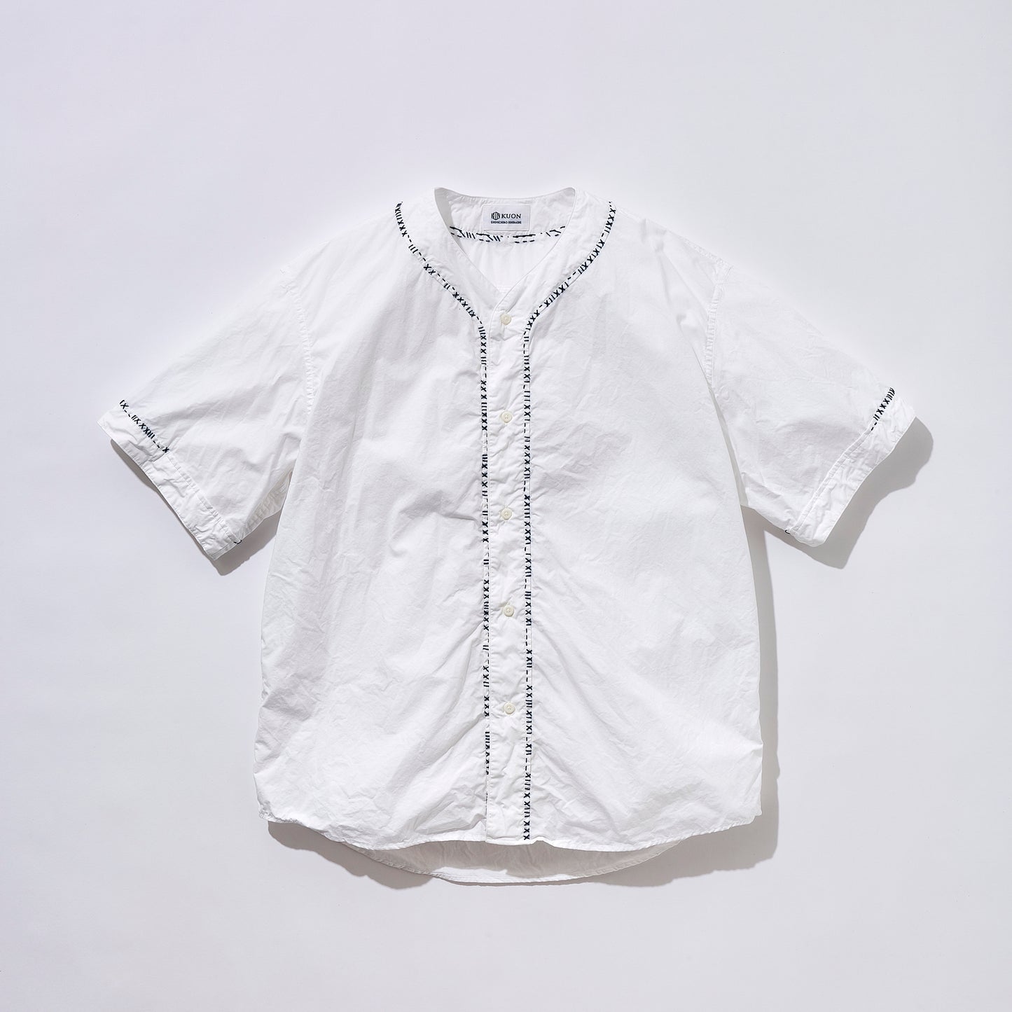 Sashiko Trimmed Koikuchi Shirt