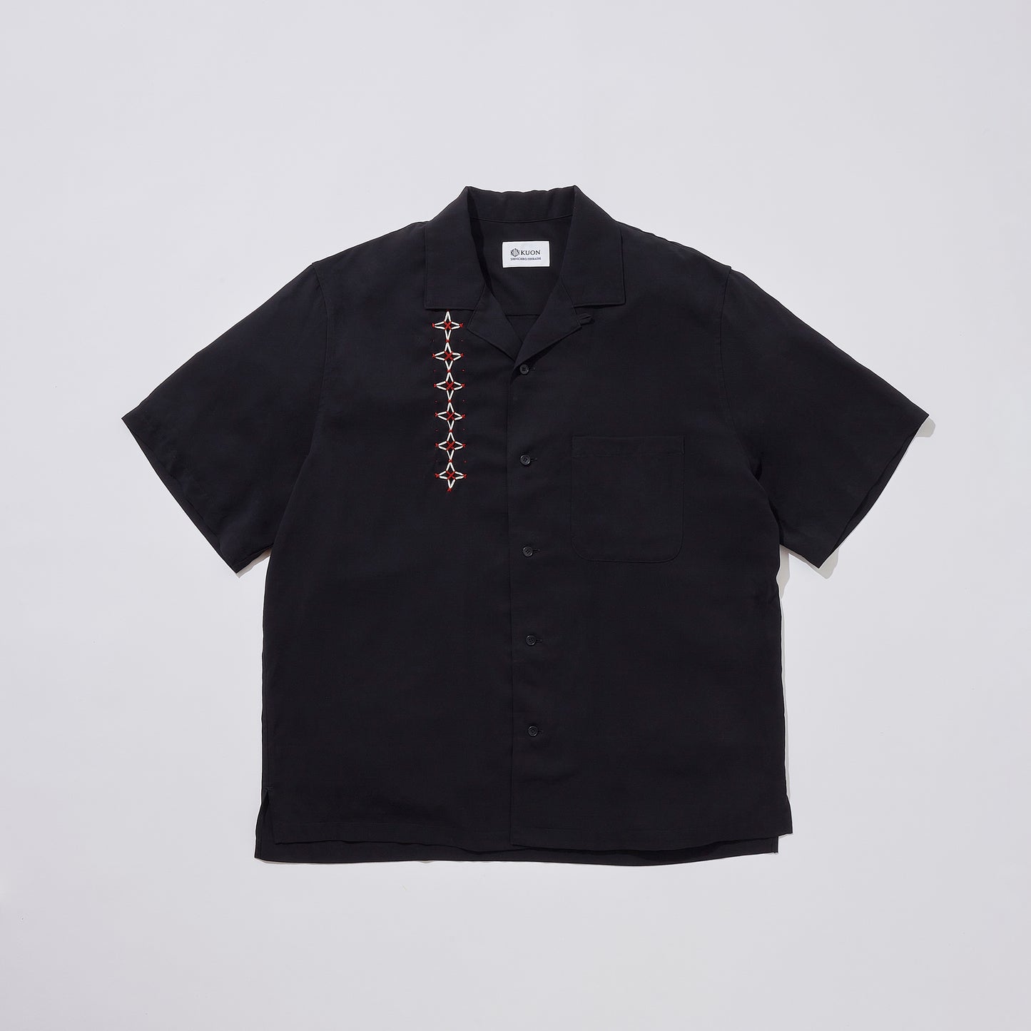 Sashiko Camp Collar Shirt