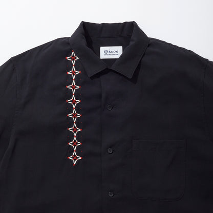 Sashiko Camp Collar Shirt