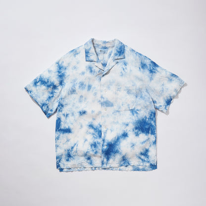 Aizome Shibori Camp Collar Shirt